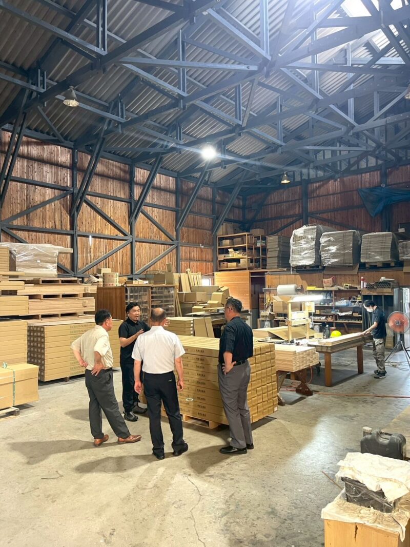 マルサ工業の倉庫内の様子