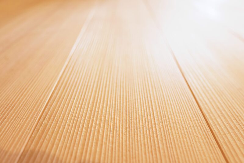 浮造り加工が施された床材の画像