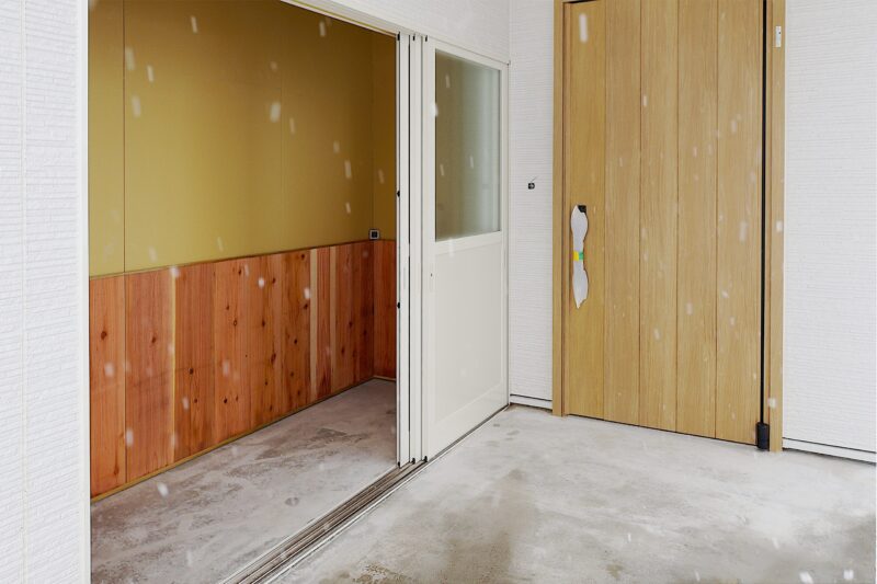 ポーチ内収納の画像